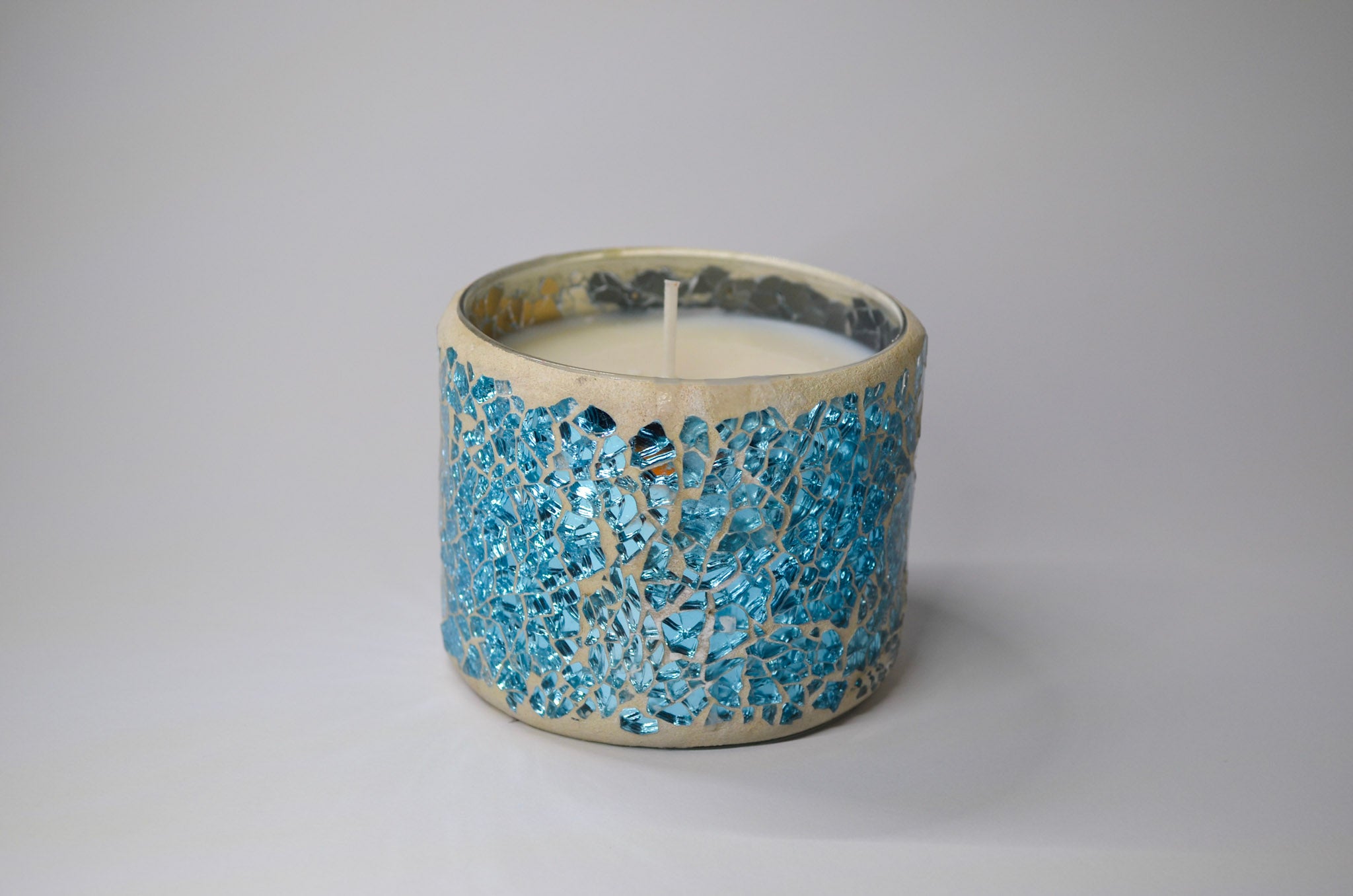 Blue Mosaic Candle - Grapefruit & Mangosteen Scent