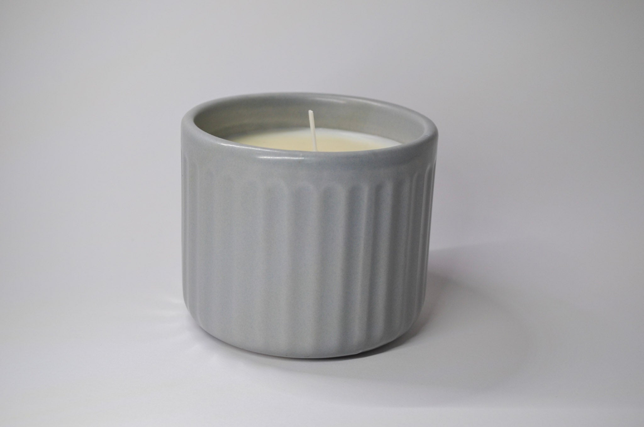 Textured Grey Candle - Vanilla Cake Pop Scent