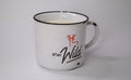White Enamel Outdoors Mug Candle - Himalayan Bamboo Scent