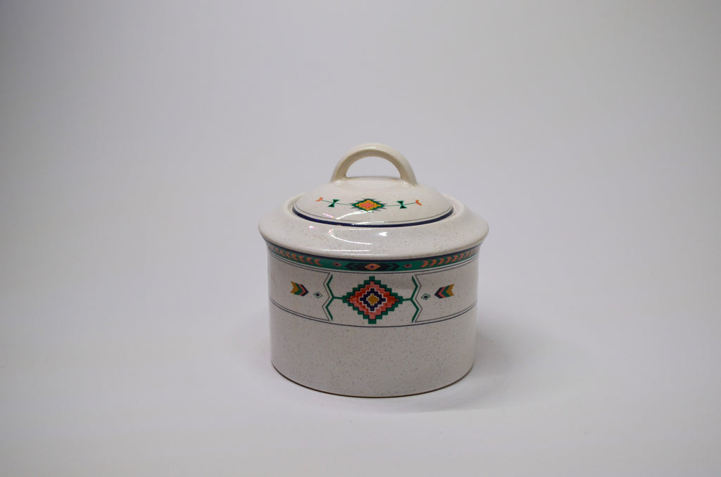 Aztec Design Crock w/ Lid — Patchouli