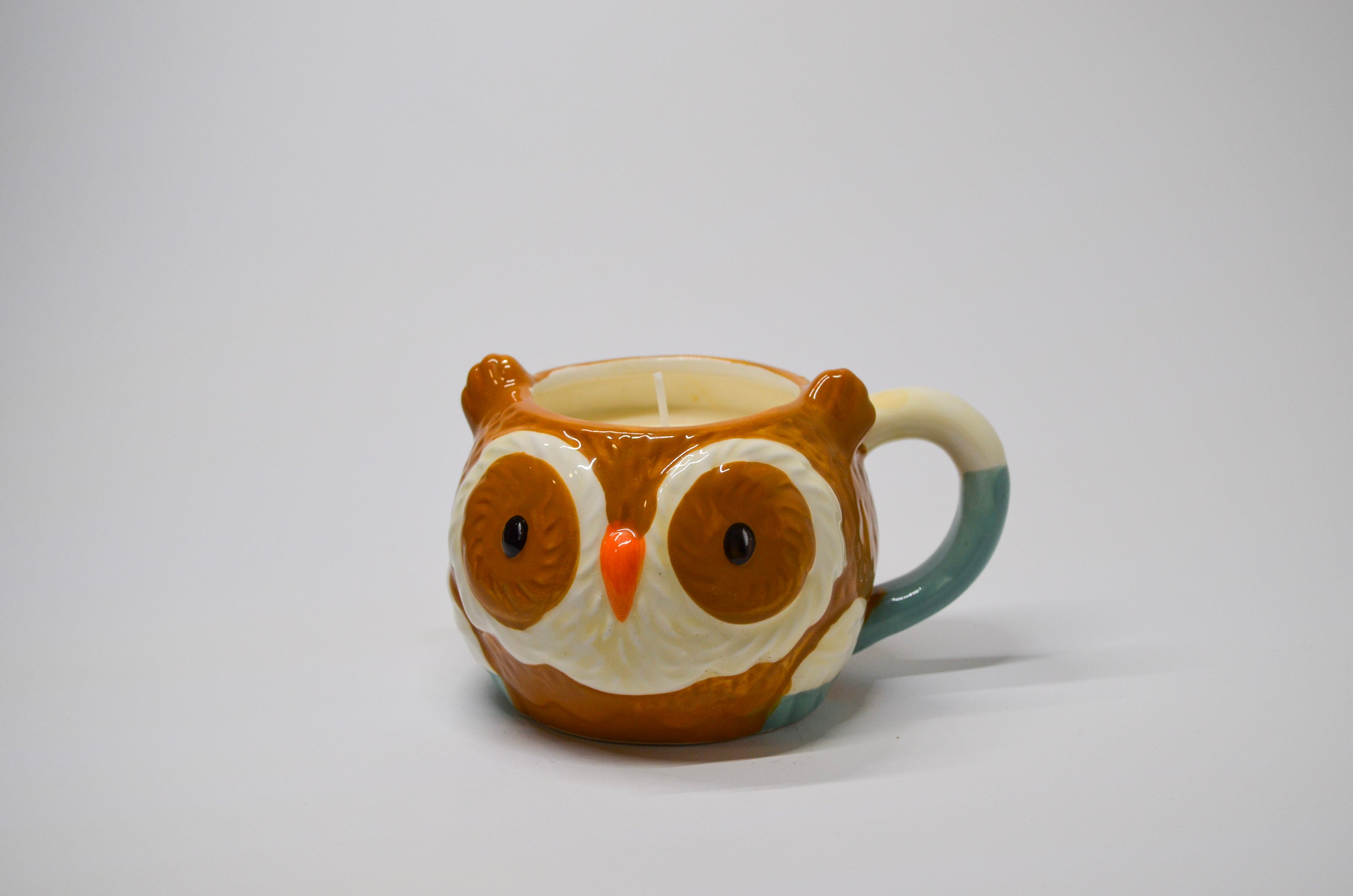 Owl Ceramic Mug Candle - Mango & Coconut Milk