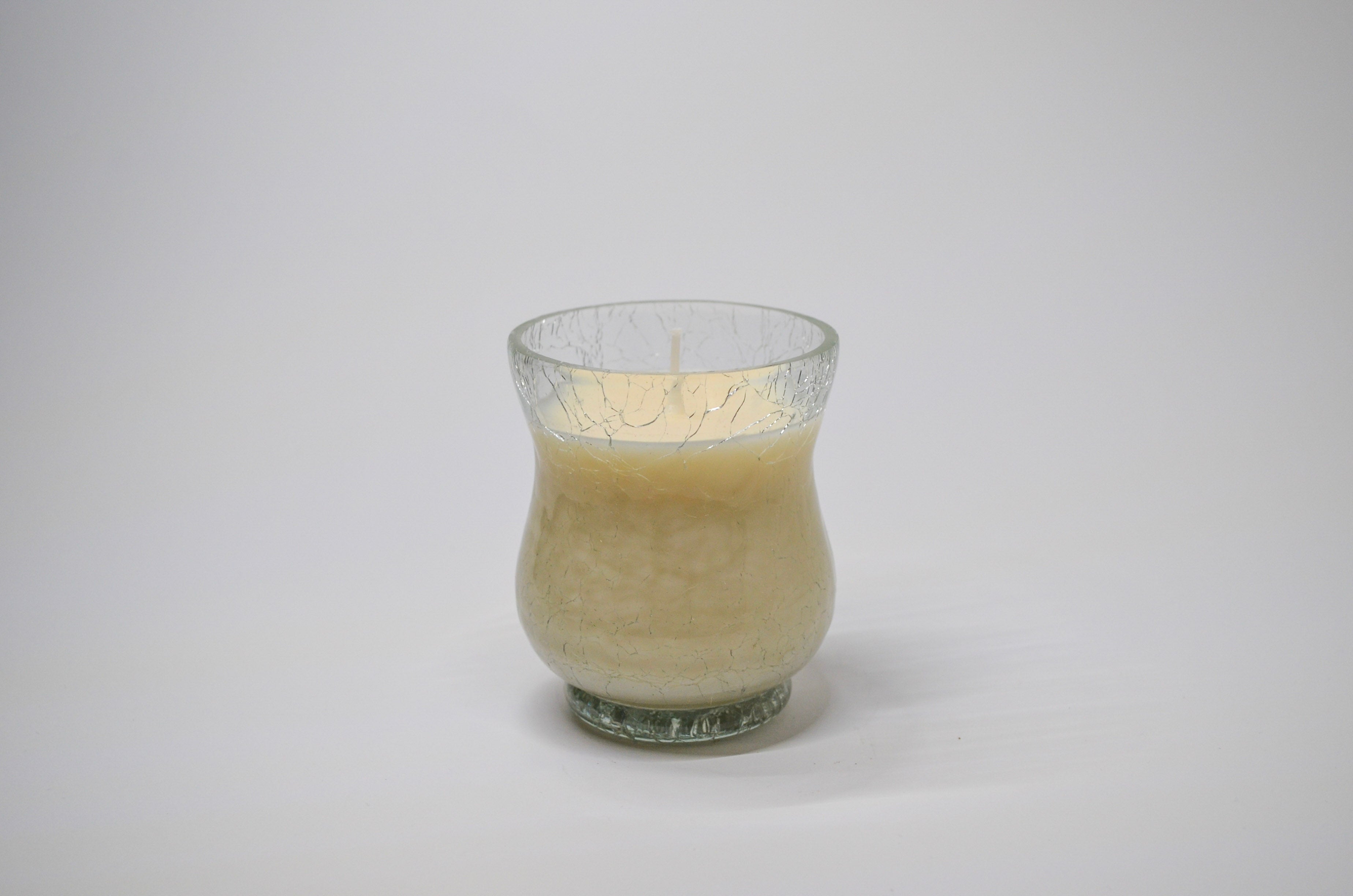 Crackled Glass Candle - Pumpkin Spice Buttercream