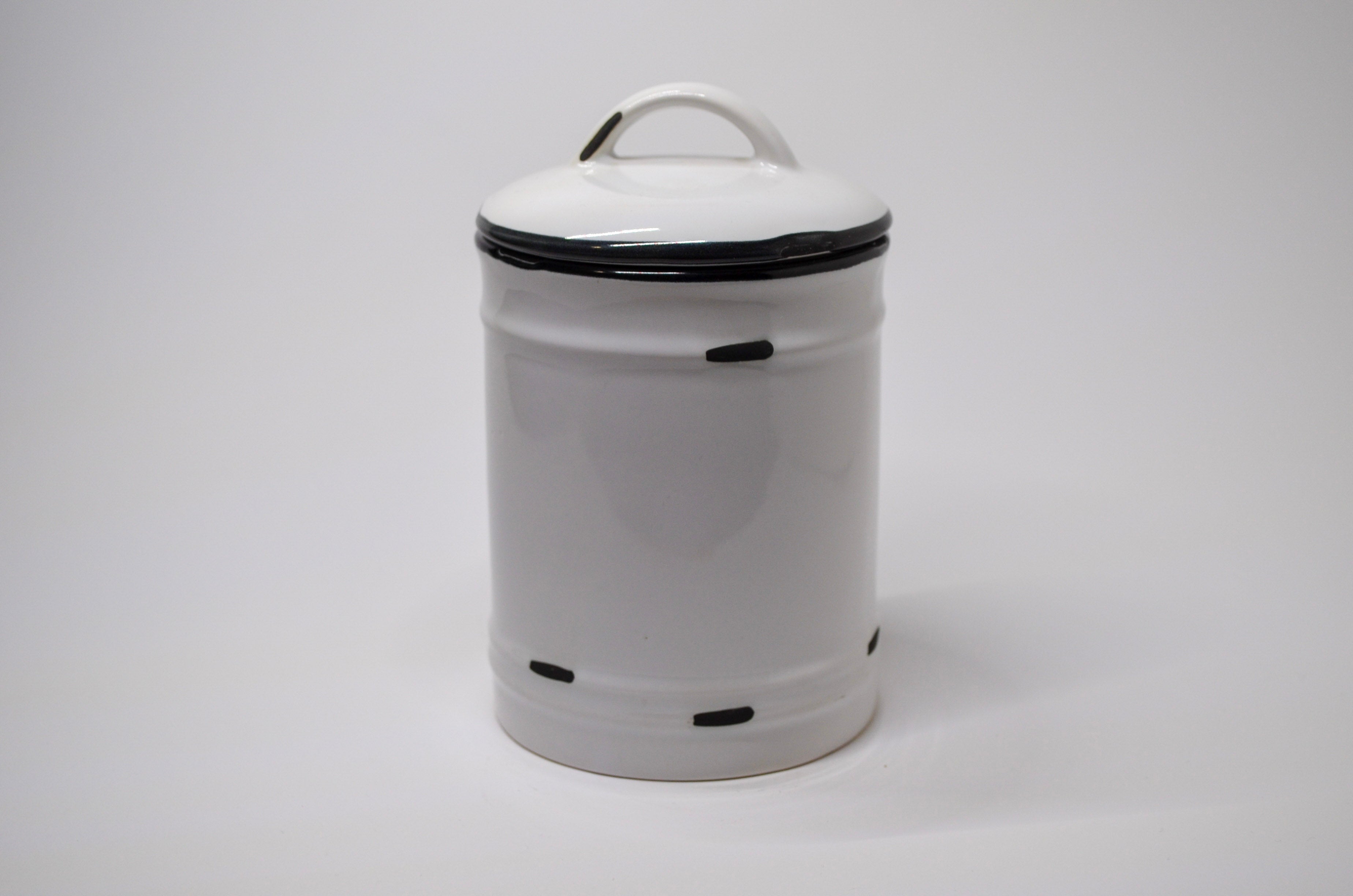 Farmhouse Enamel Candle Jar with Lid - Lemon Blueberry Crumble
