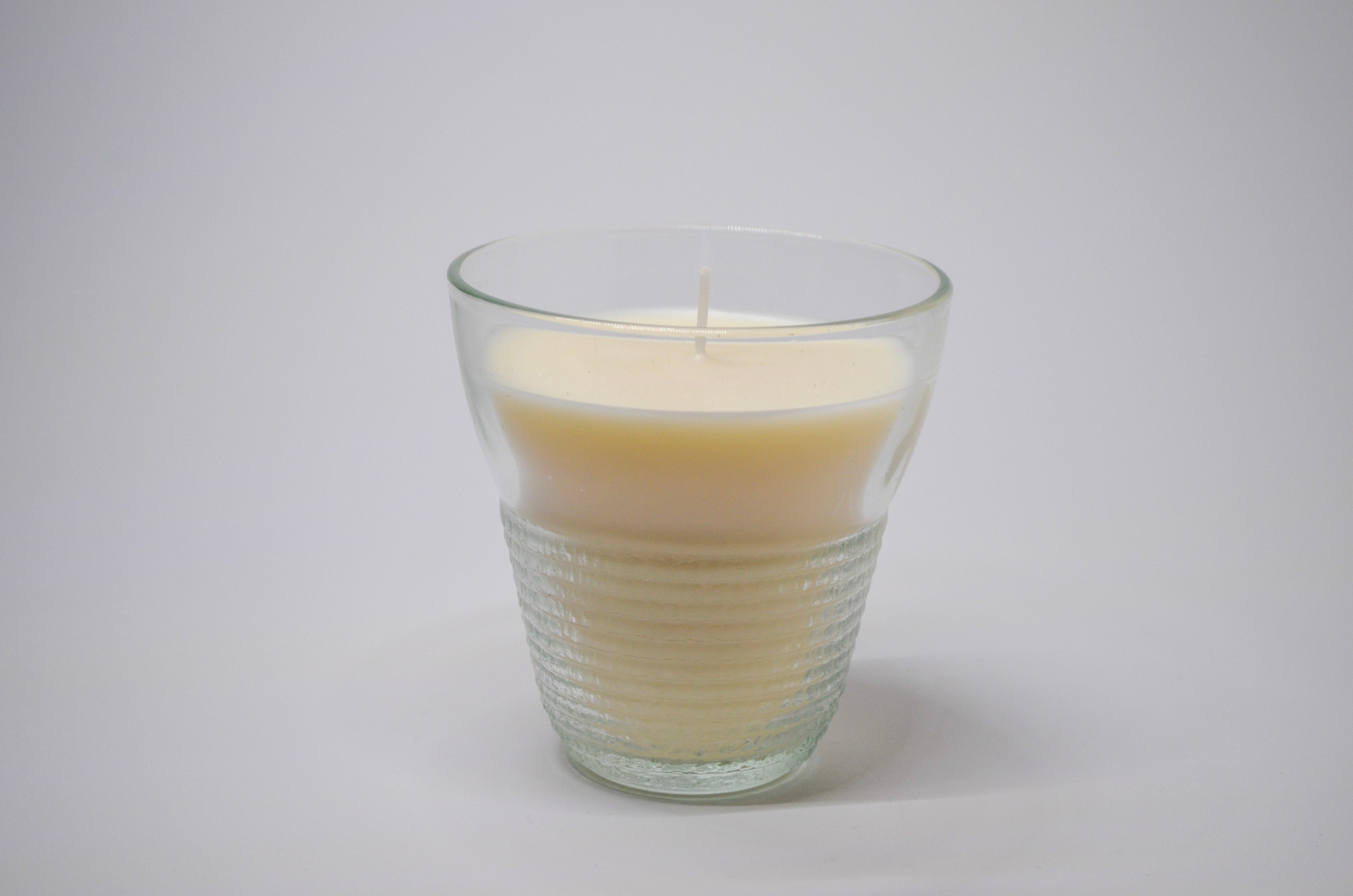 Textured Ribbed Glass Candle - Mango & Coconut Milk