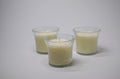 Cracked‑Glass Trio Candle Set - Spun Cotton