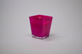 Pink Square Glass Candle - Black Raspberry Vanilla