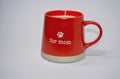 "Fur Mom" Red Ceramic Mug Candle