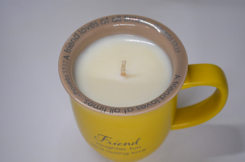Friend Yellow Mug Candle - Limoncello