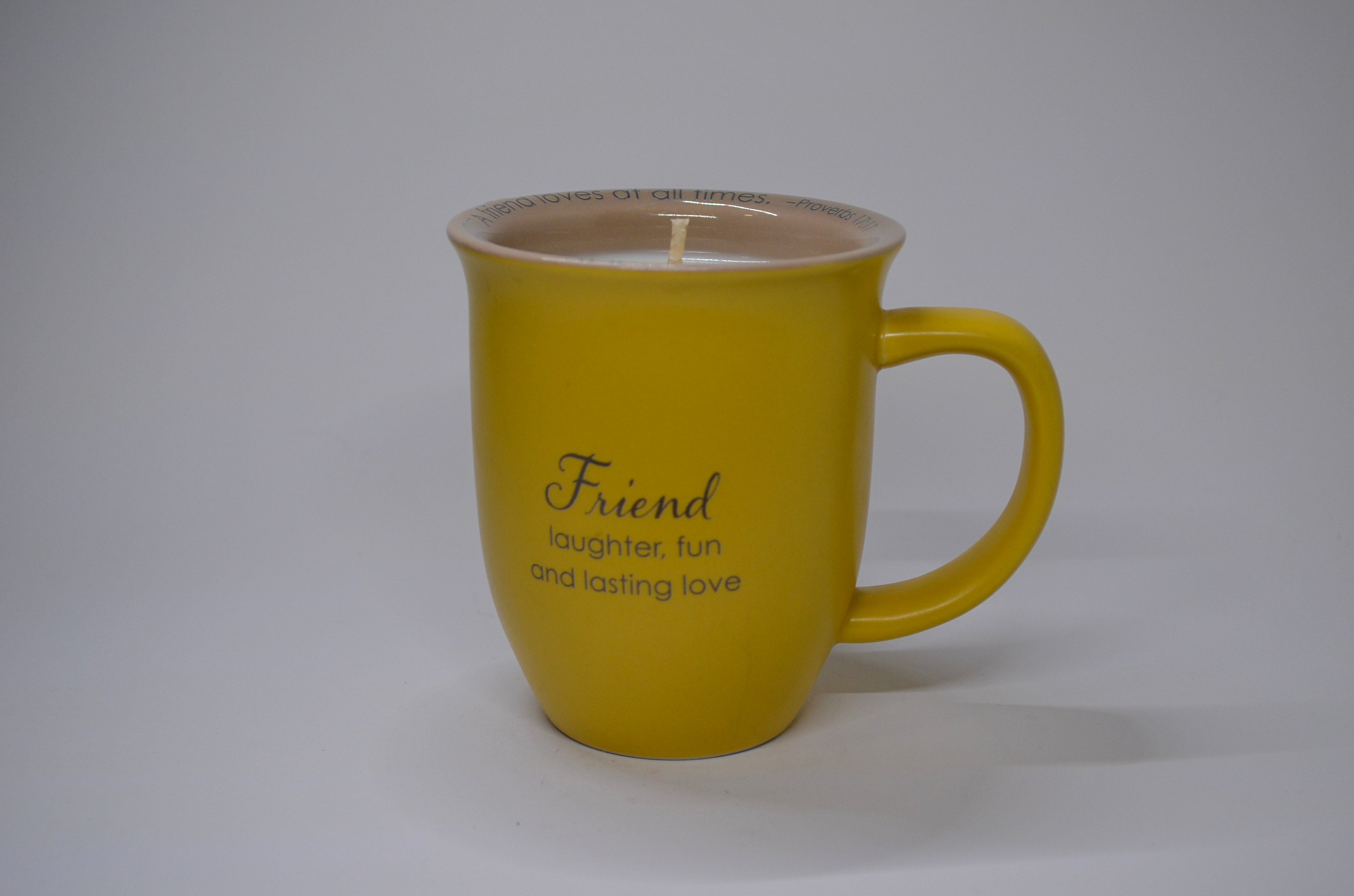 Friend Yellow Mug Candle - Limoncello