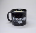 Black “Winchester Life” Mug Candle - Coconut Lime Verbena