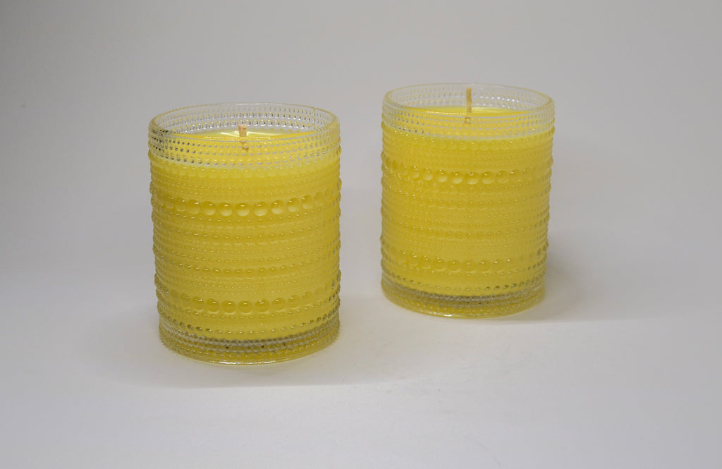 Clear Glass w/ Dots - Limoncello