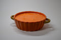 Orange Fluted Dish Candle — Toasted Pumpkin Spice