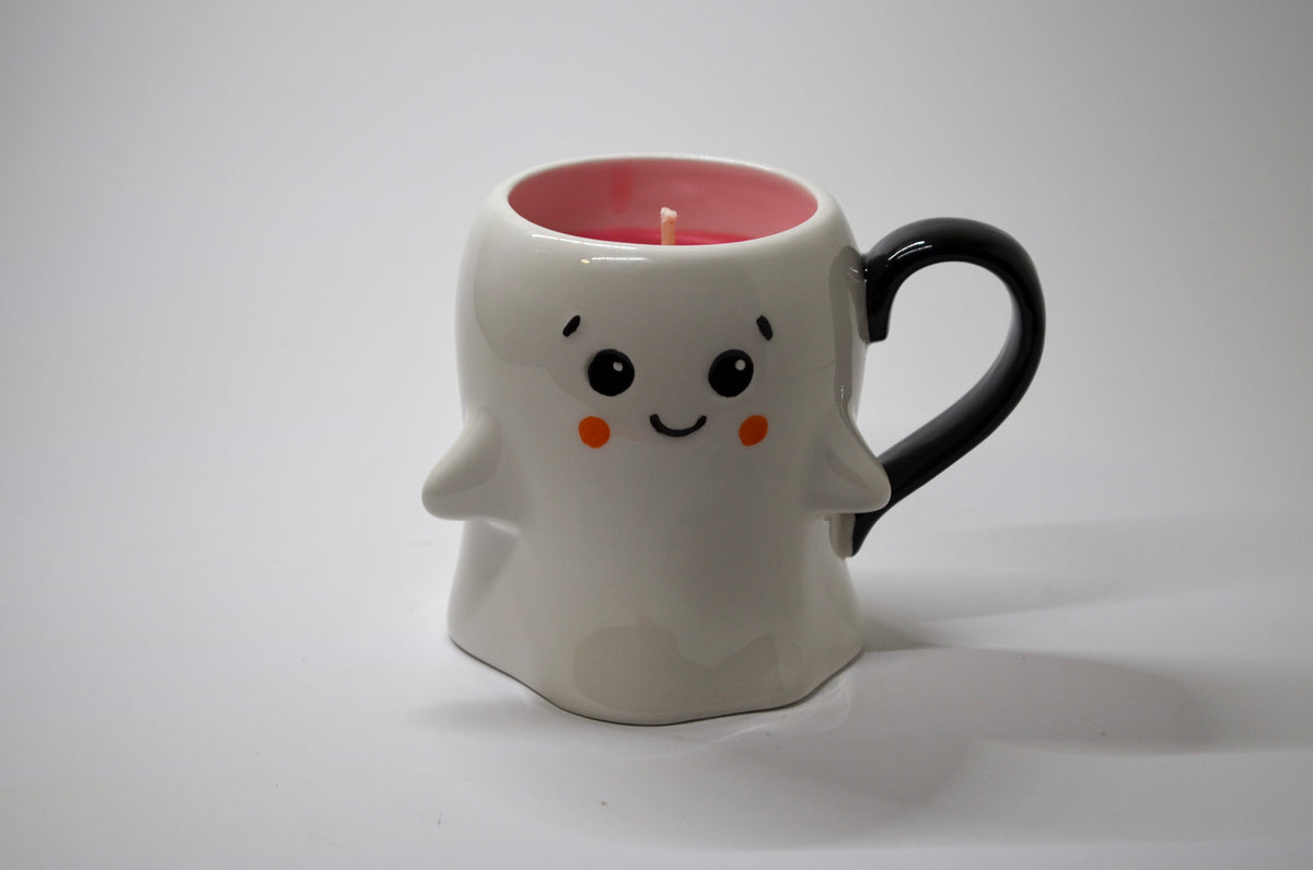 Cute Ghost Mug Candle — Macintosh Apple