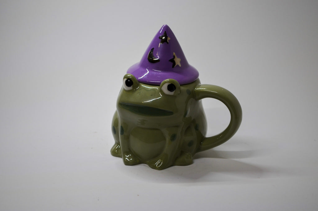 Frog Mug Candle + Wizard Hat — Butterscotch & Bourbon