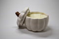 White Pumpkin Lidded Candle — Lavender Vanilla