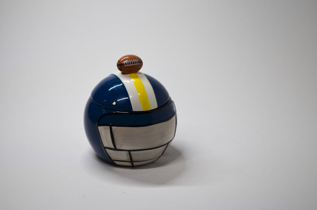 Football Helmet Candles — Butterscotch & Bourbon + Lavender Driftwood