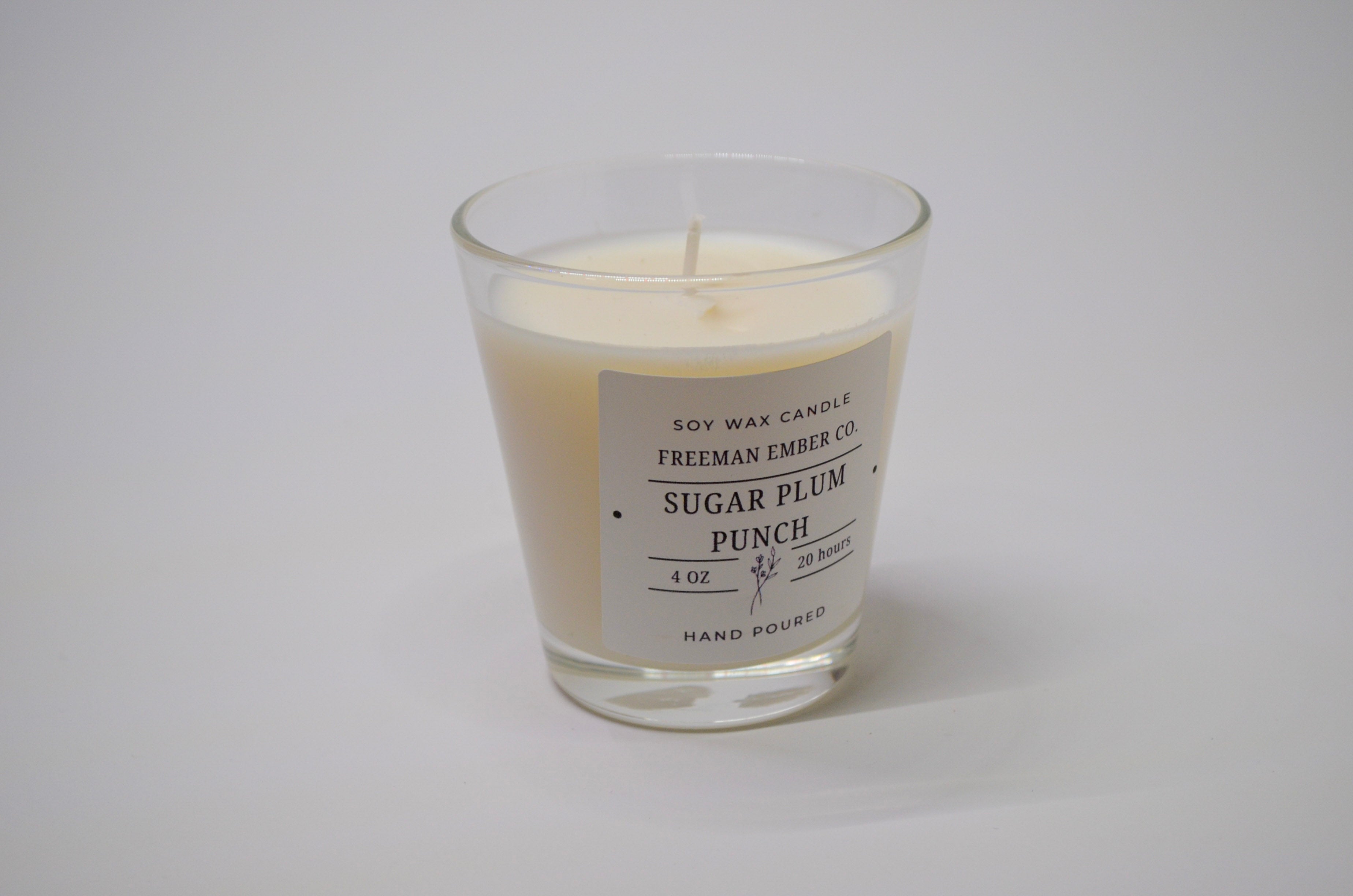 4oz Glass Candle - Sugar Plum Punch